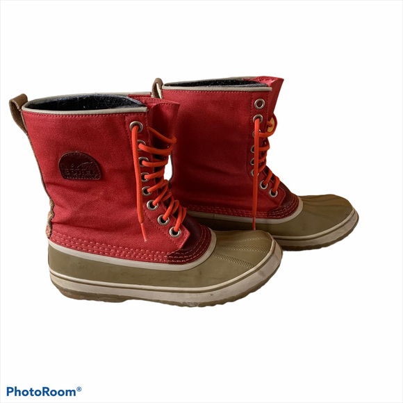 Sorel Shoes - Red Sorel 1964 Premium CVS Waterproof Snow Boots